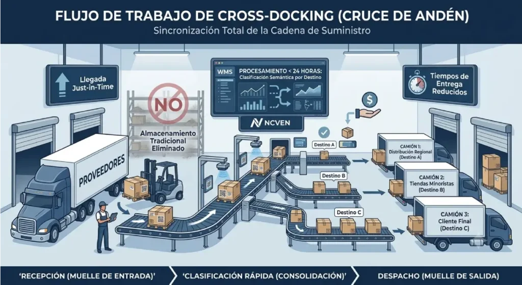 proceso de Cross-dockingpara carga internacional